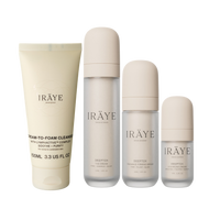 ULTIMATIVES GESICHTSPFLEGE-ROUTINE-SET - Serum 30 ml + Creme 50 ml + Augencreme 15 ml + Reinigungsmittel 100 ml